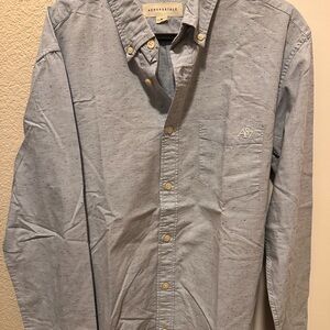 Aeropostale Men's Sky Blue Button Down Shirt